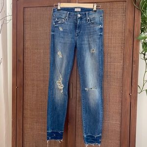 MOTHER Jeans - looker ankle fray